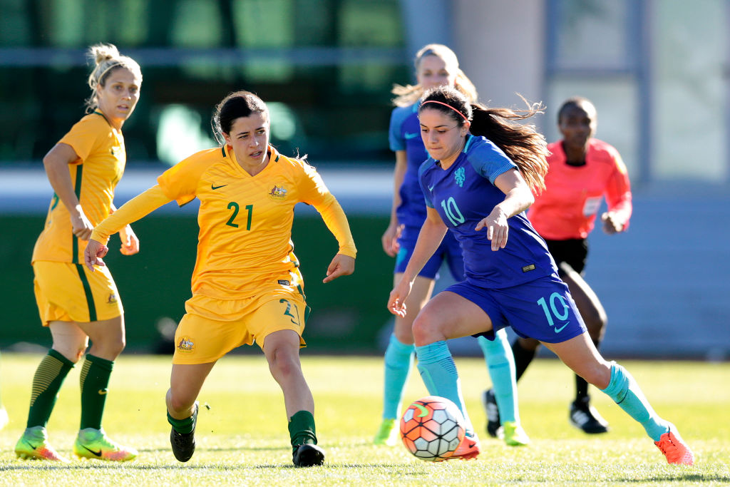 Young Matildas star Alex Chidiac. Young Matildas star Alex Chidiac.