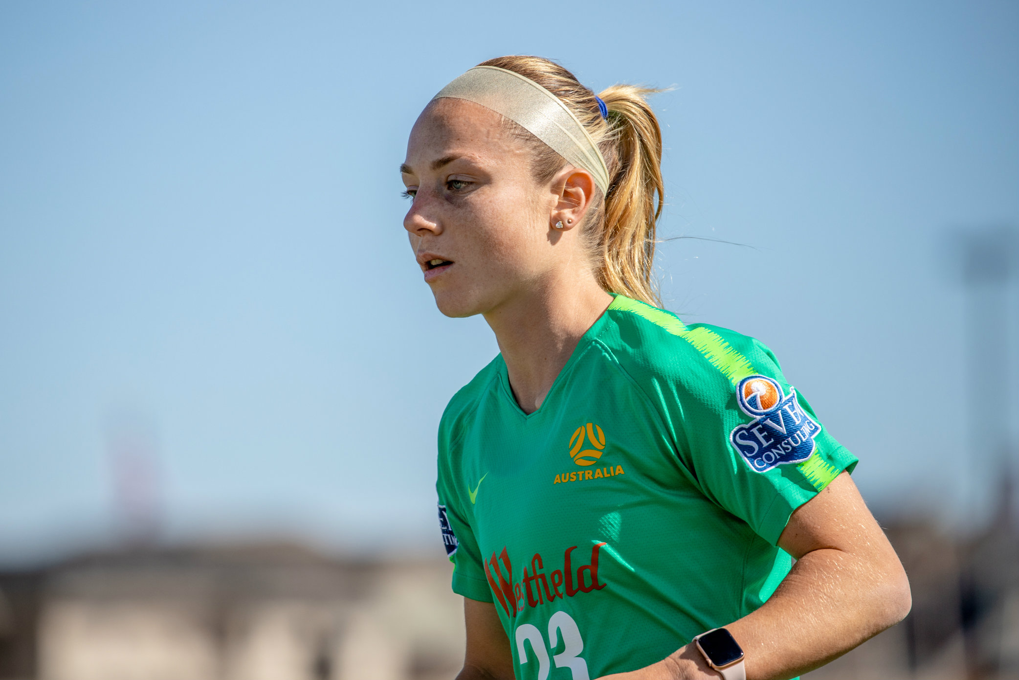 Teigen Allen has relished being in camp with the Westfield Matildas in the USA Teigen Allen has relished being in camp with the Westfield Matildas in the USA
