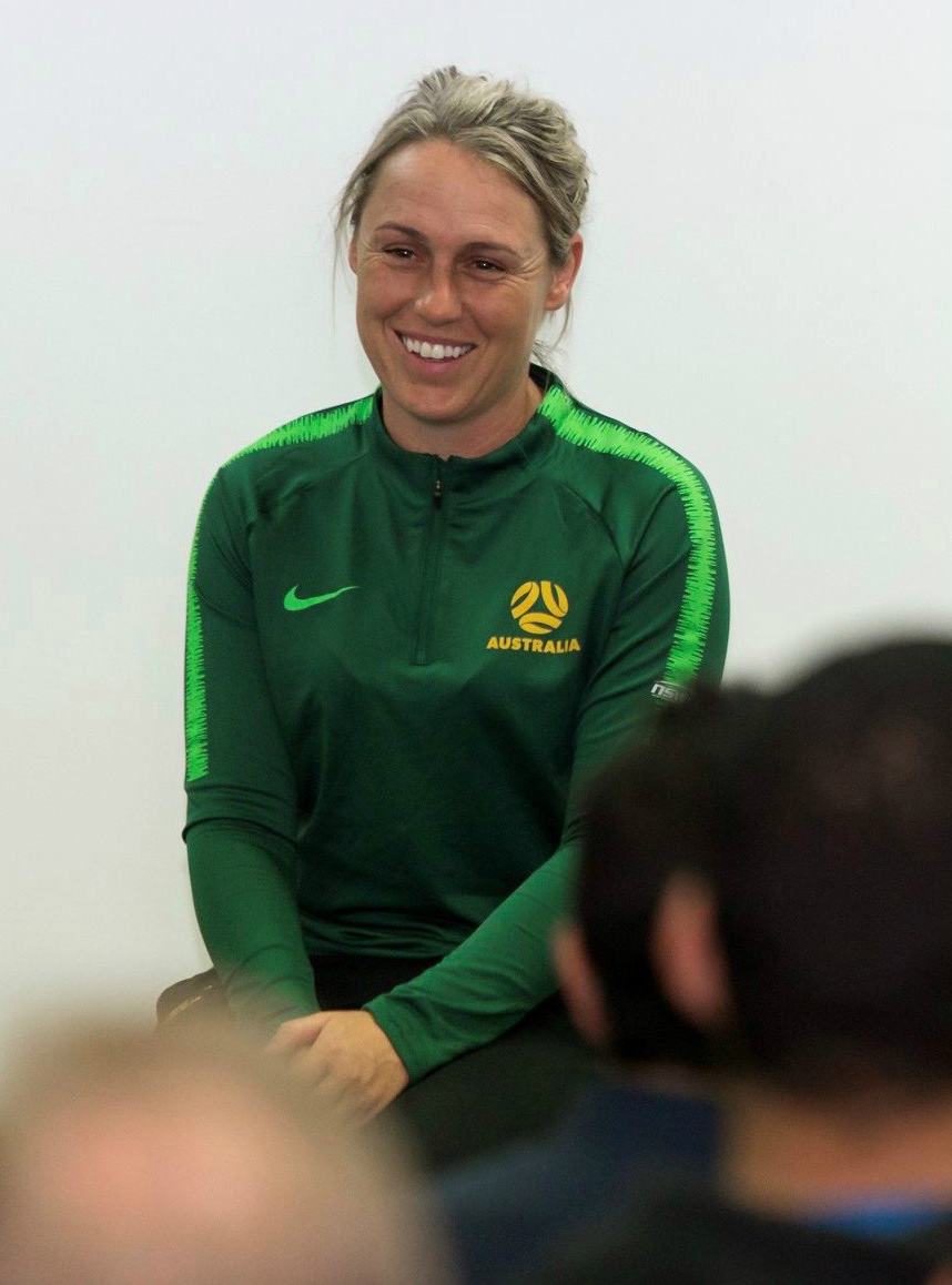Former Matildas Leah Blayney will oversee two roles in women's football Former Matildas Leah Blayney will oversee two roles in women's football