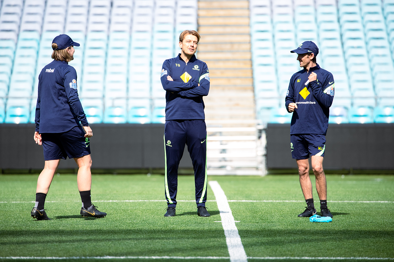 Mel Andretta at Stadium Australia Mel Andretta at Stadium Australia