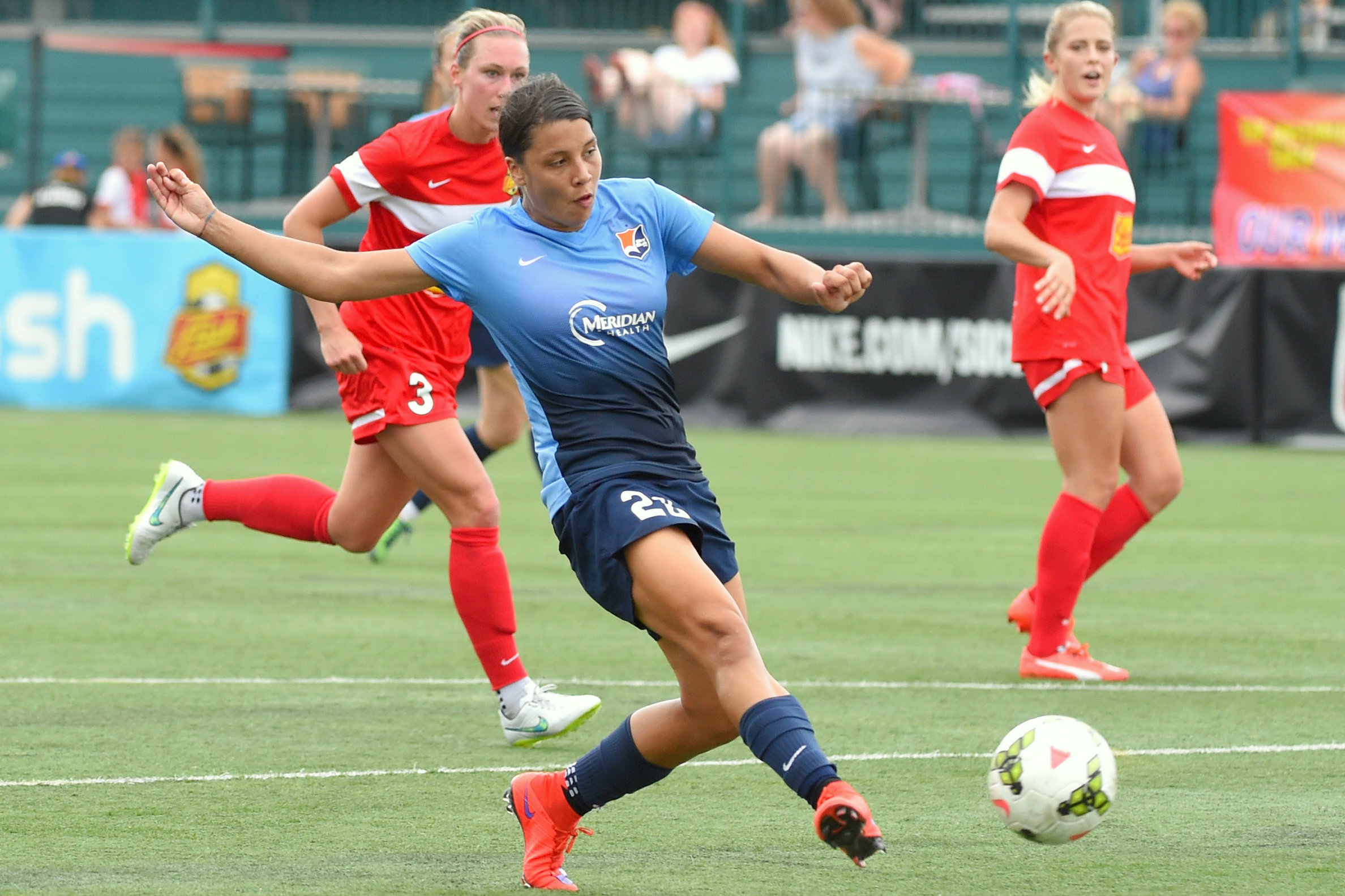 Sam Kerr enjoyed a record-breaking year with Sky Blue FC in the NWSL.
