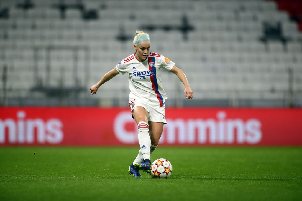 Ellie Carpenter of Lyonin action during the UEFA Women's Champions League group D match between Olympique Lyon and Bayern München at Groupama Stadium (Photo: GettyImages)