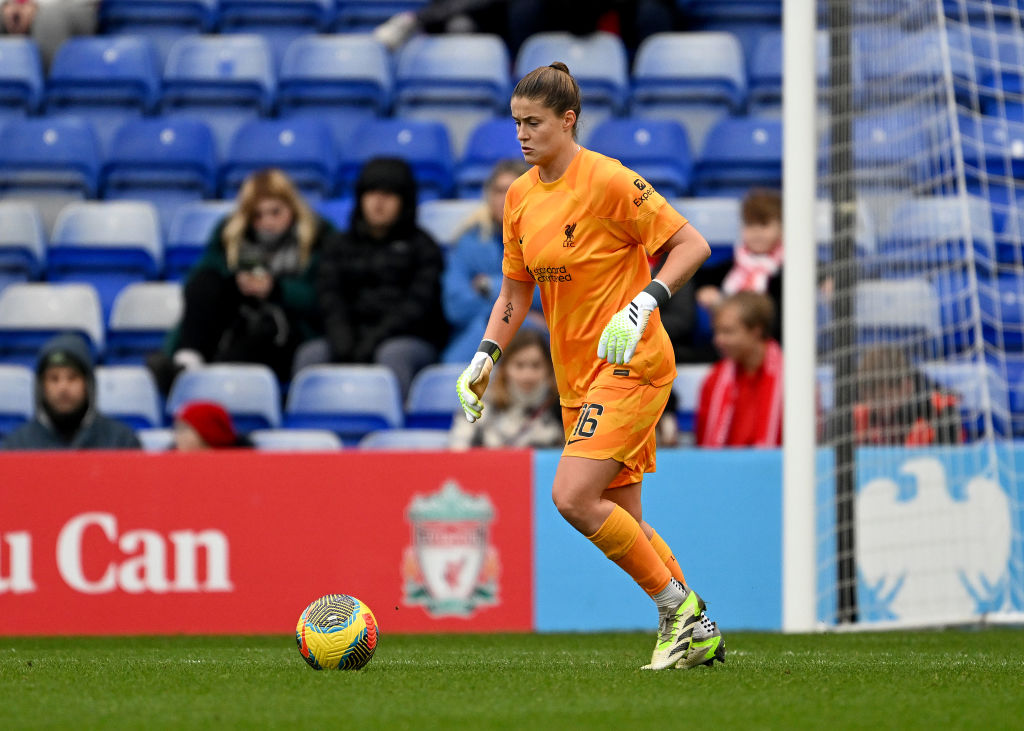 Teagan Micah of Liverpool in action during the Barclays Women´s Super League match between Liverpool FC and Brighton & Hove Albion at Prenton Park on November 26, 2023 in Birkenhead, England. (Photo: Liverpool FC)