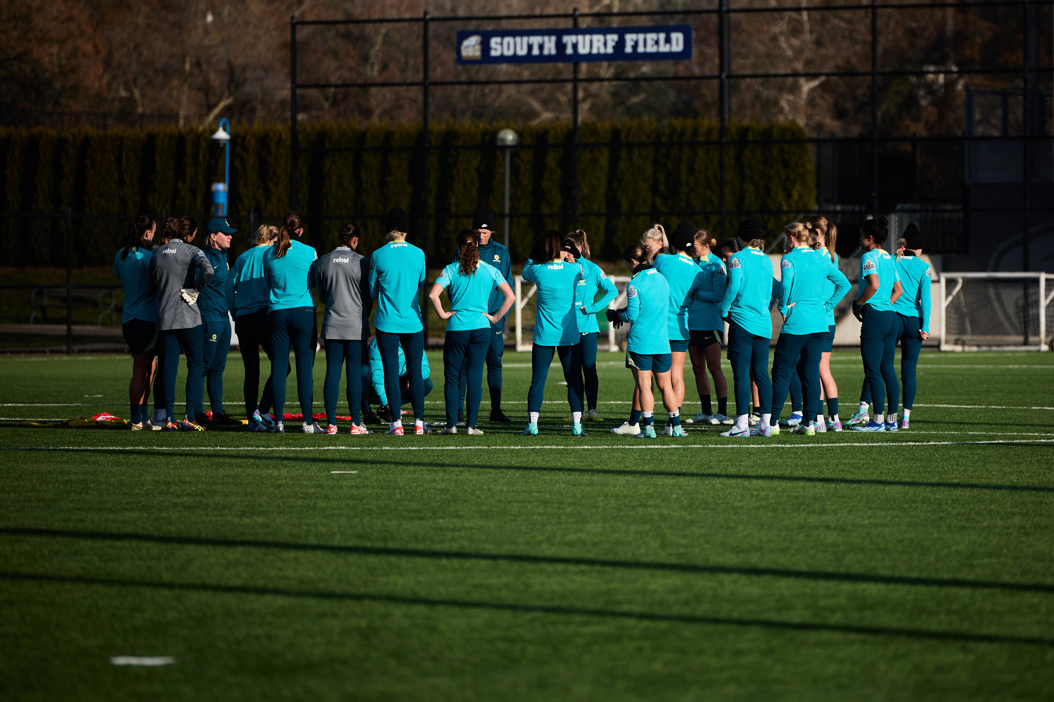 The CommBank Matildas training in Vancouver, Canada. (Photo: Rachel Bach/By The White Line)