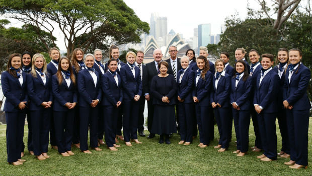 The Westfield Matildas at the Governor-General's Farewell Function.