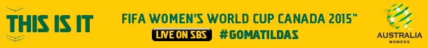 Matildas World Cup banner.