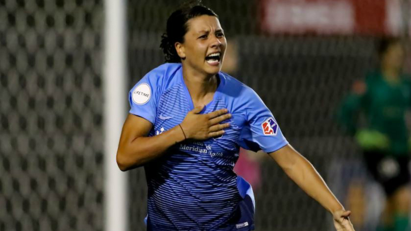 There was no stopping Sam Kerr in the NWSL over the weekend as she scored four goals for Sky Blue FC.