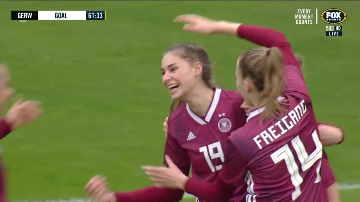 GOAL: Brand - Germany's 18-year-old bags a goal