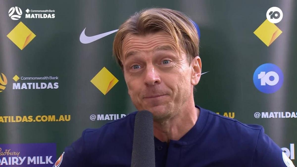 Gustavsson: Let's step out with the same energy | Interview | CommBank Matildas v Brazil