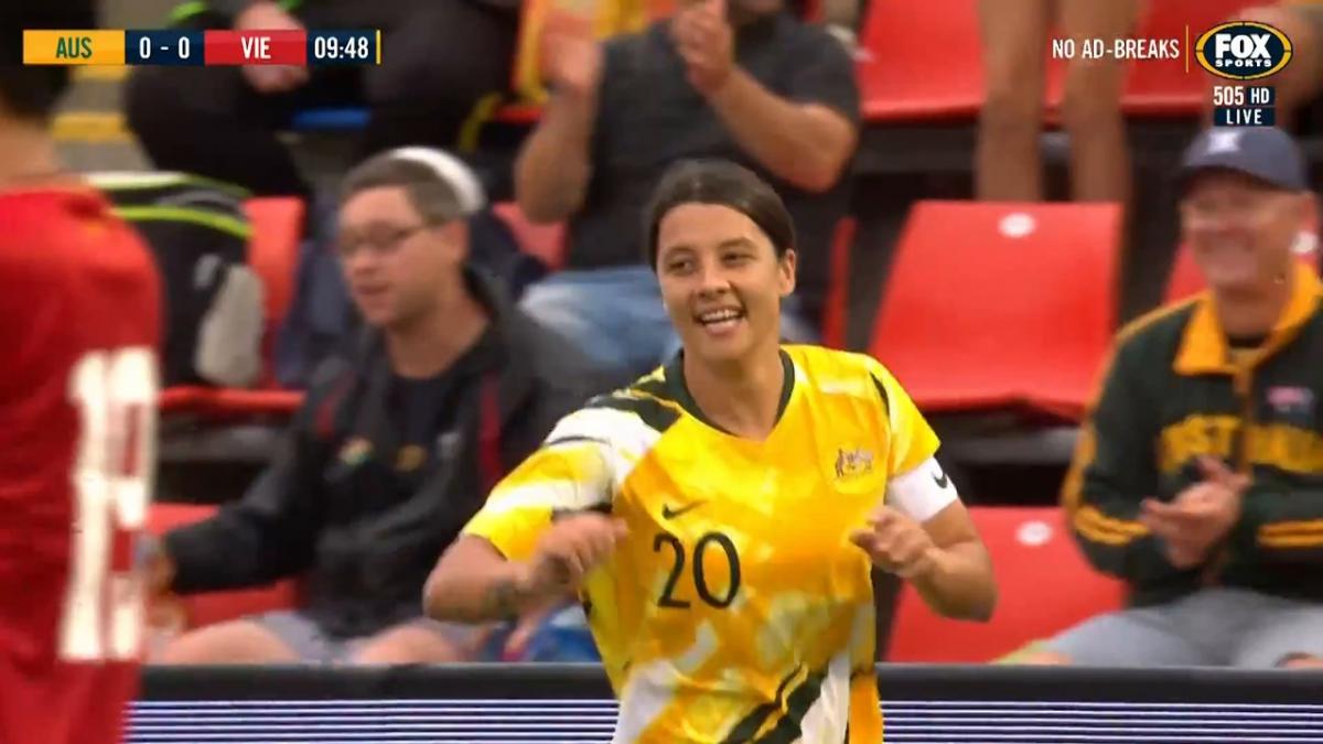 GOAL: Kerr - Westfield Matildas waste no time in opening their account