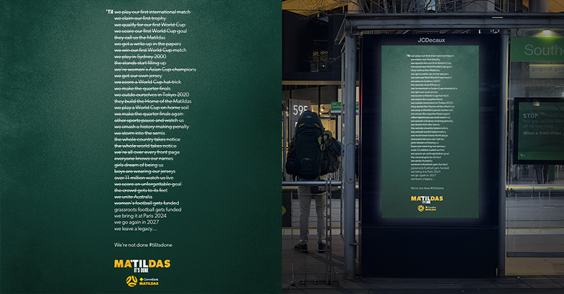 CommBank Matildas deliver final powerful message in Football Australia campaign via Ogilvy and GroupM