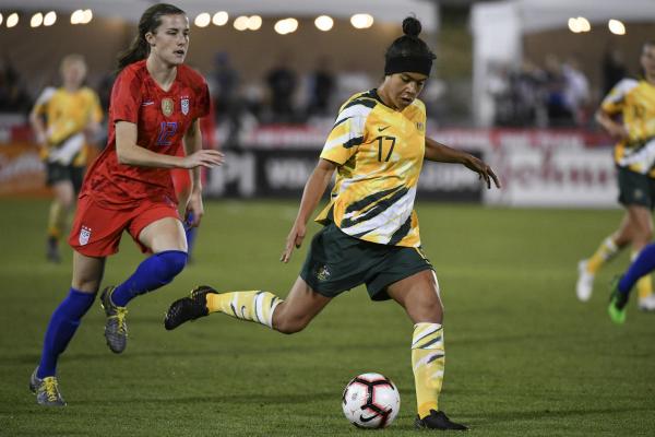 Mary Fowler will join an impressive list if she gets on the pitch against Jamaica on Wednesday morning (AEST)