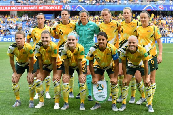 The Matildas' starting XI against Brazil