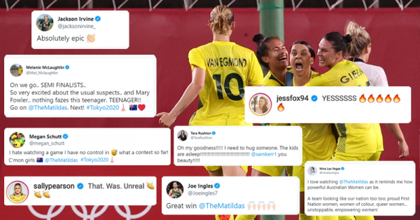 Social Meida Reacts to Matildas win