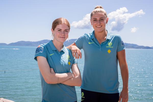 Remy Siemsen and Cortnee Vine visit Townsville before our first-ever game kicks off in North Queensland