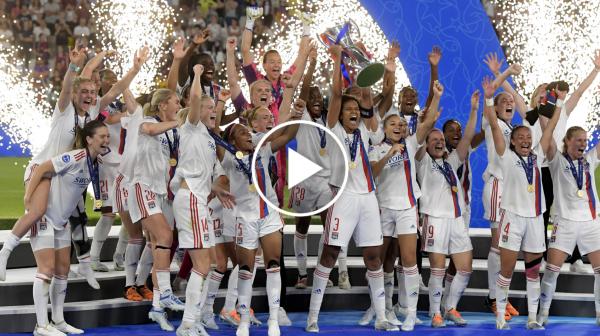 WATCH: Olympique Lyonnais claim their eighth UWCL title with 3-1 win over FC Barcelona
