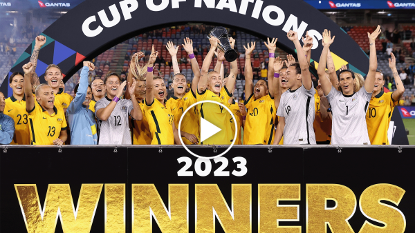 CommBank Matildas reigning Cup of Nations winners