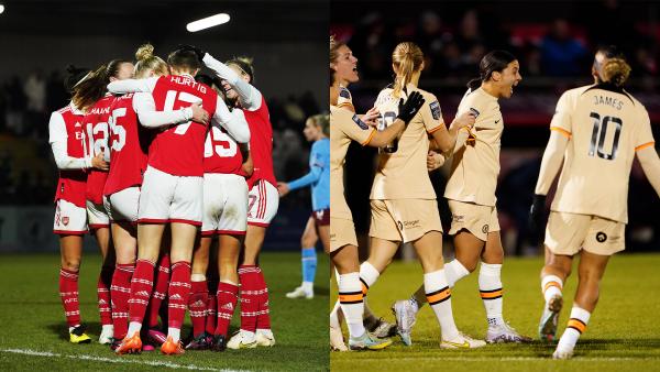 Arsenal book spot in Conti Cup final; Kerr scores four to secure Chelsea's ticket