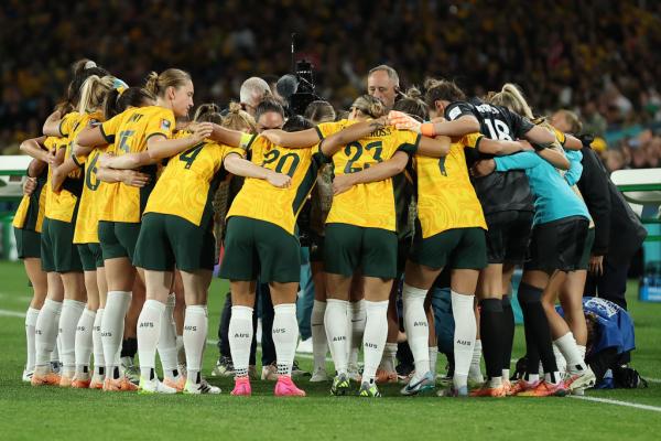 Matildas v England FIFA WWC Semi-Final huddle - Getty Images