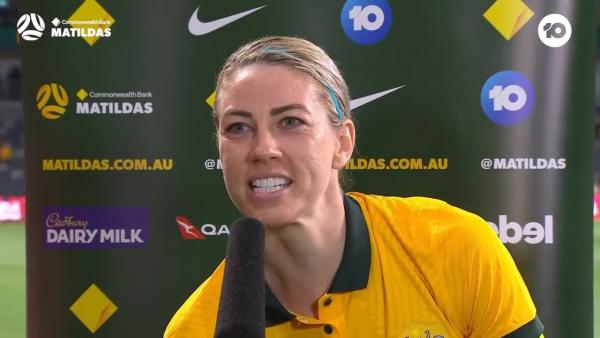 Kennedy: It feels so good to be back home | Interview | CommBank Matildas v Brazil