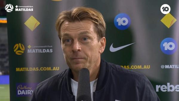 Gustavsson: this was a proper quality football game | Interview | CommBank Matildas v Brazil