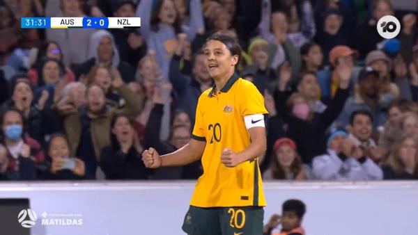 GOAL: | Kerr scores her second in style | CommBank Matildas v New Zealand