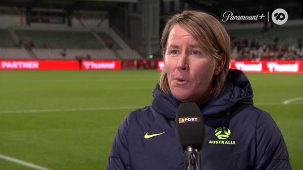 Andreatta: We showed a really mature performance | Post-match Interview | CommBank Matildas v Denmark