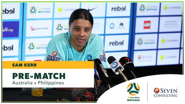 Pre-Match Press Conference: Sam Kerr | CommBank Matildas v Philippines