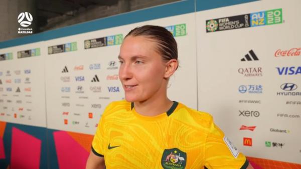 Hunt: Keeping a clean sheet... builds momentum | Australia v Denmark | FIFA Women's World Cup™ Post Match Interview