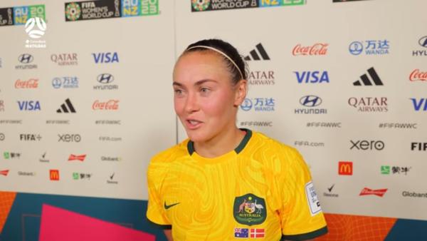 Foord: Happy to see that one go in | Australia v Denmark | FIFA Women's World Cup™ Post Match Interview