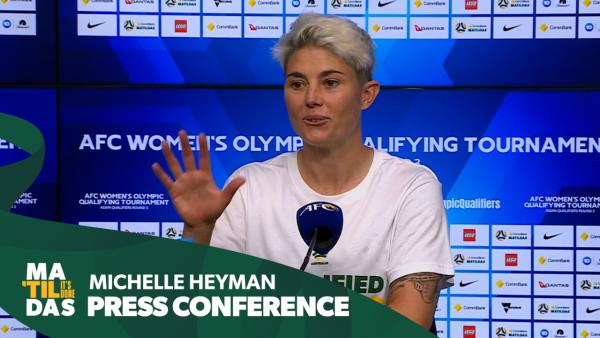Michelle Heyman: I wanted to score five | Press Conference | CommBank Matildas v Uzbekistan