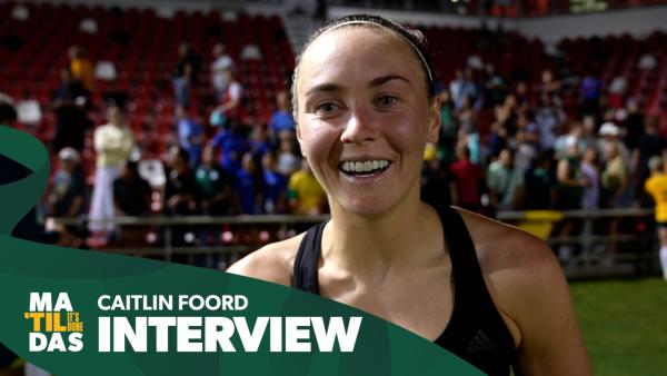 Caitlin Foord: It's my job! | Interview | CommBank Matildas v Mexico