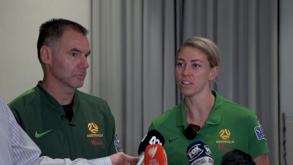 Pre-match press conference vs Chinese Taipei - Ante Milicic & Alanna Kennedy