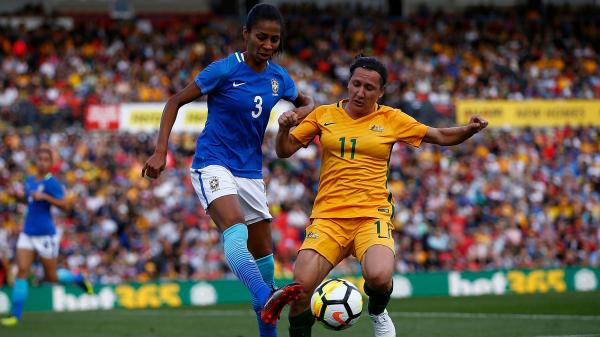 Westfield Matildas star Lisa De Vanna again looms as a key player in Tuesday night's second match against Brazil in Newcastle.
