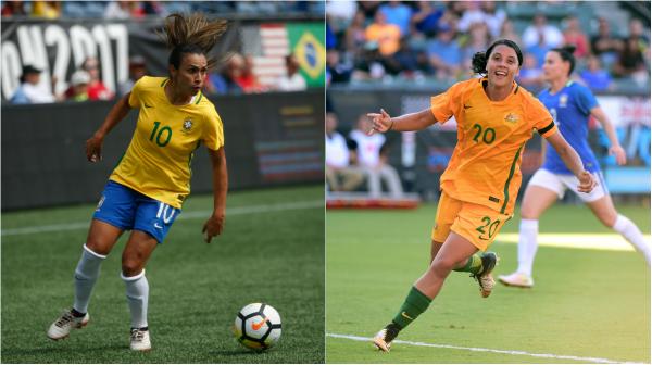 Brazil star Marta and Westfield Matildas striker Sam Kerr will be two star attractions in Penrith on Saturday.