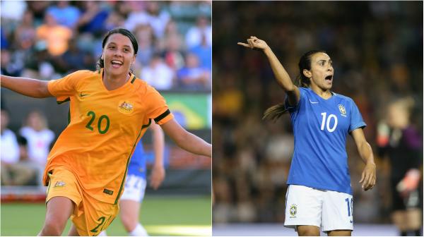 We've crunched the Opta Data to compare Westfield Matildas star Sam Kerr and Brazil's Marta.
